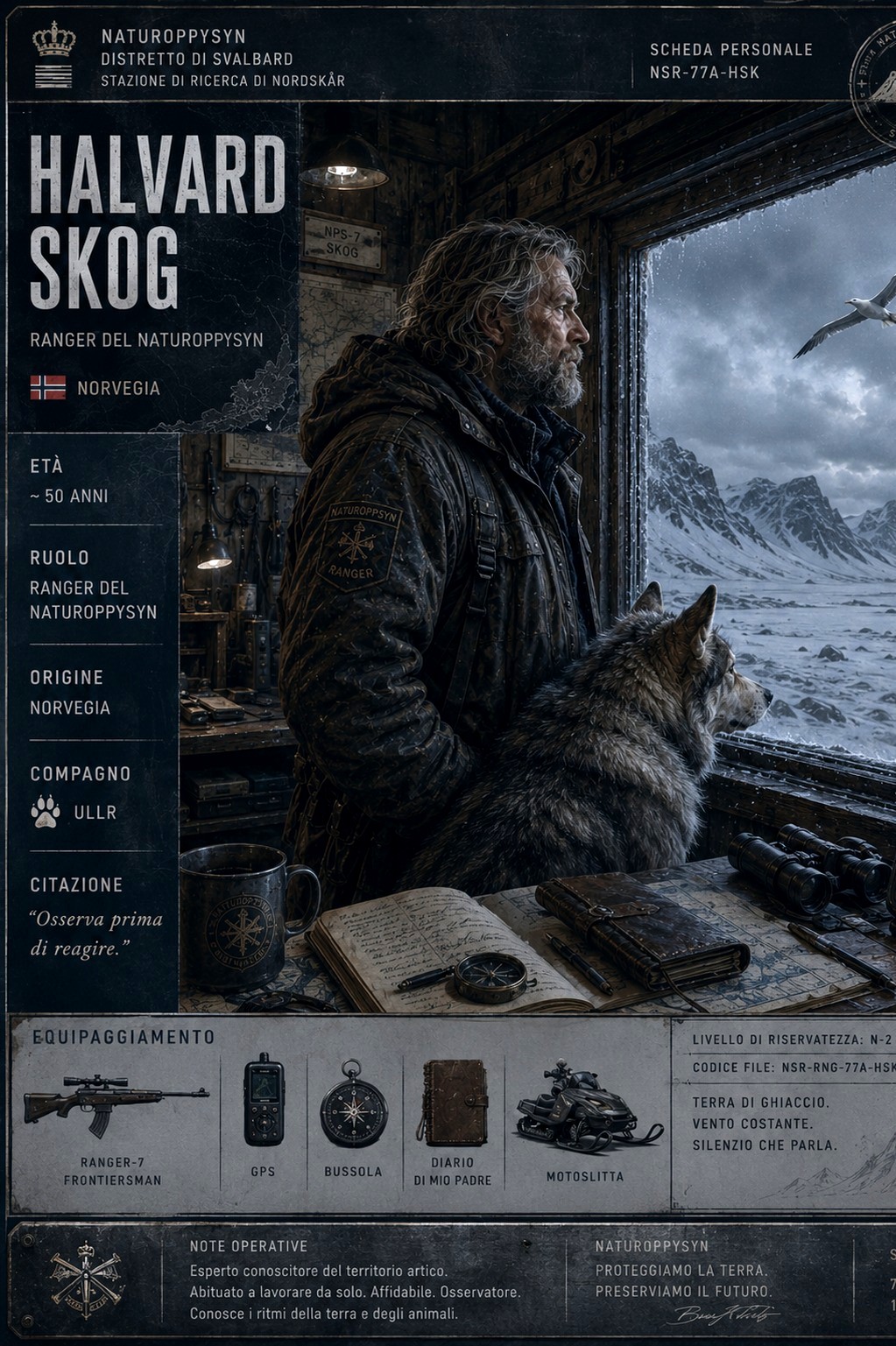 Scheda personale di Halvard Skog
